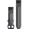 Ремешок GARMIN QUICKFIT 20MM BAND SHALE GRAY SILICONE WITH AMETHYST HARDWARE 10653